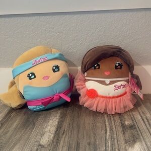 LOT OF 2 barbie cuutopia plush pillow soft and cuddly new with tag